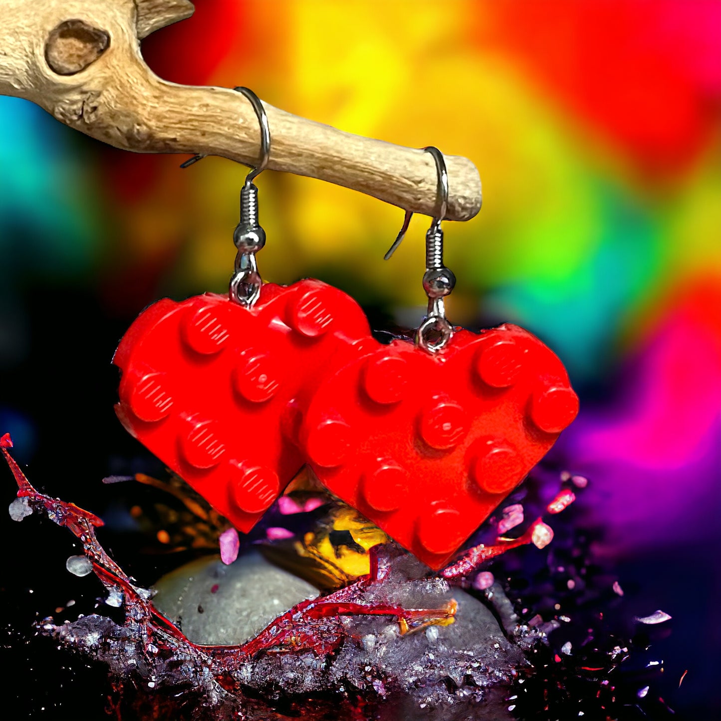 Lego® Earrings - Hearts