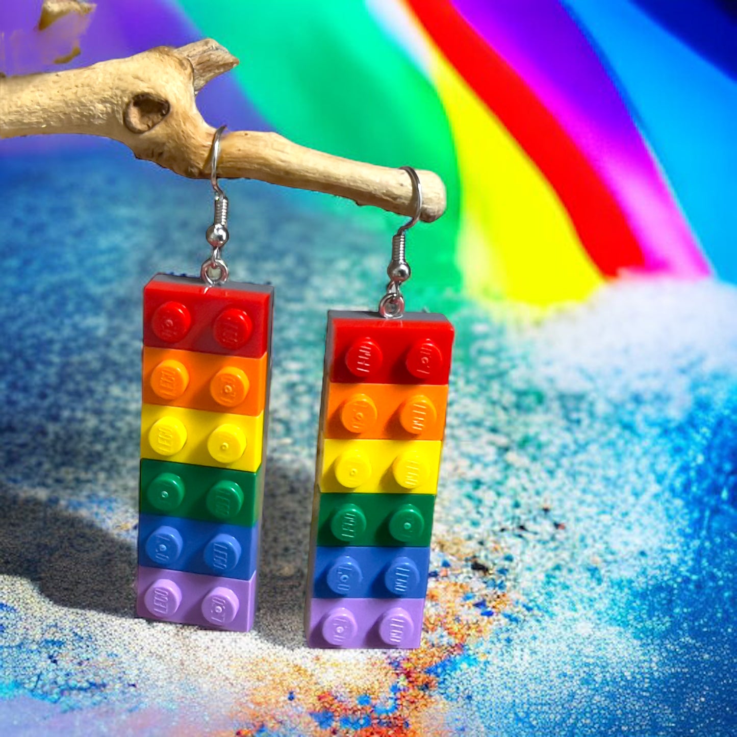 Lego® Earrings - Rainbows