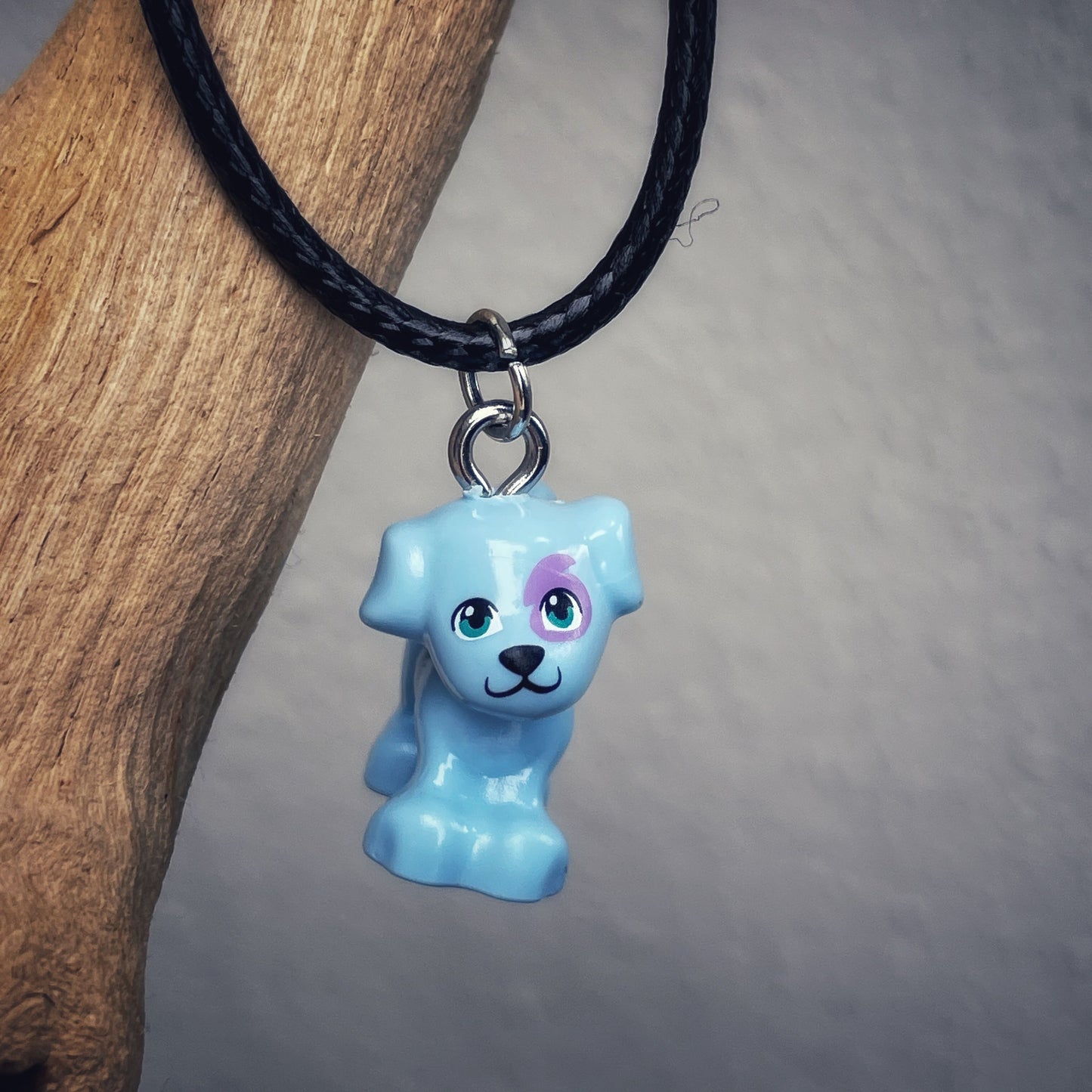 Lego® Necklace - Blue Puppy