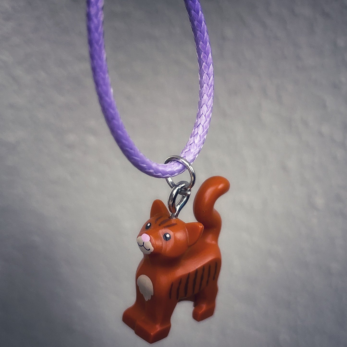 Lego® Necklace - Red Cat