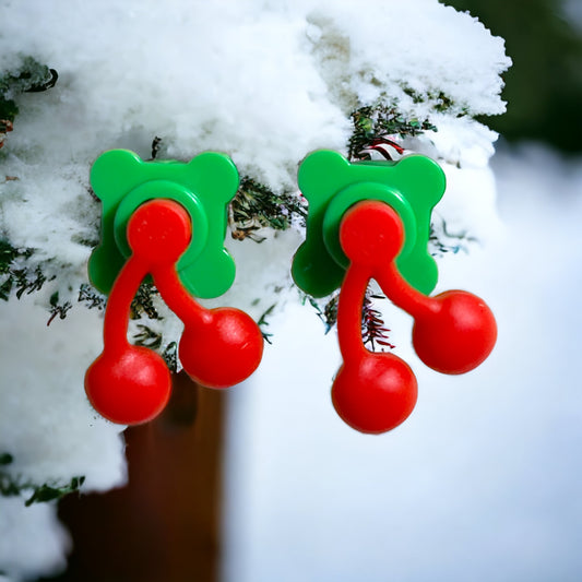 Lego® Earrings - Cherry