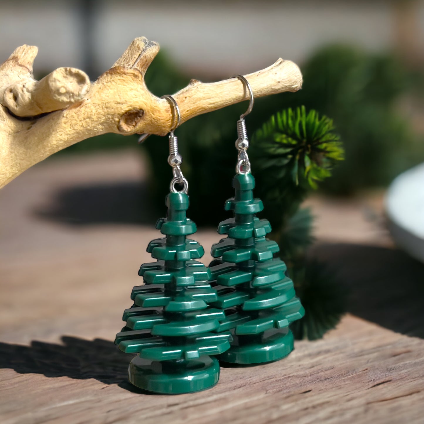 Lego® Earrings - Christmas Tree