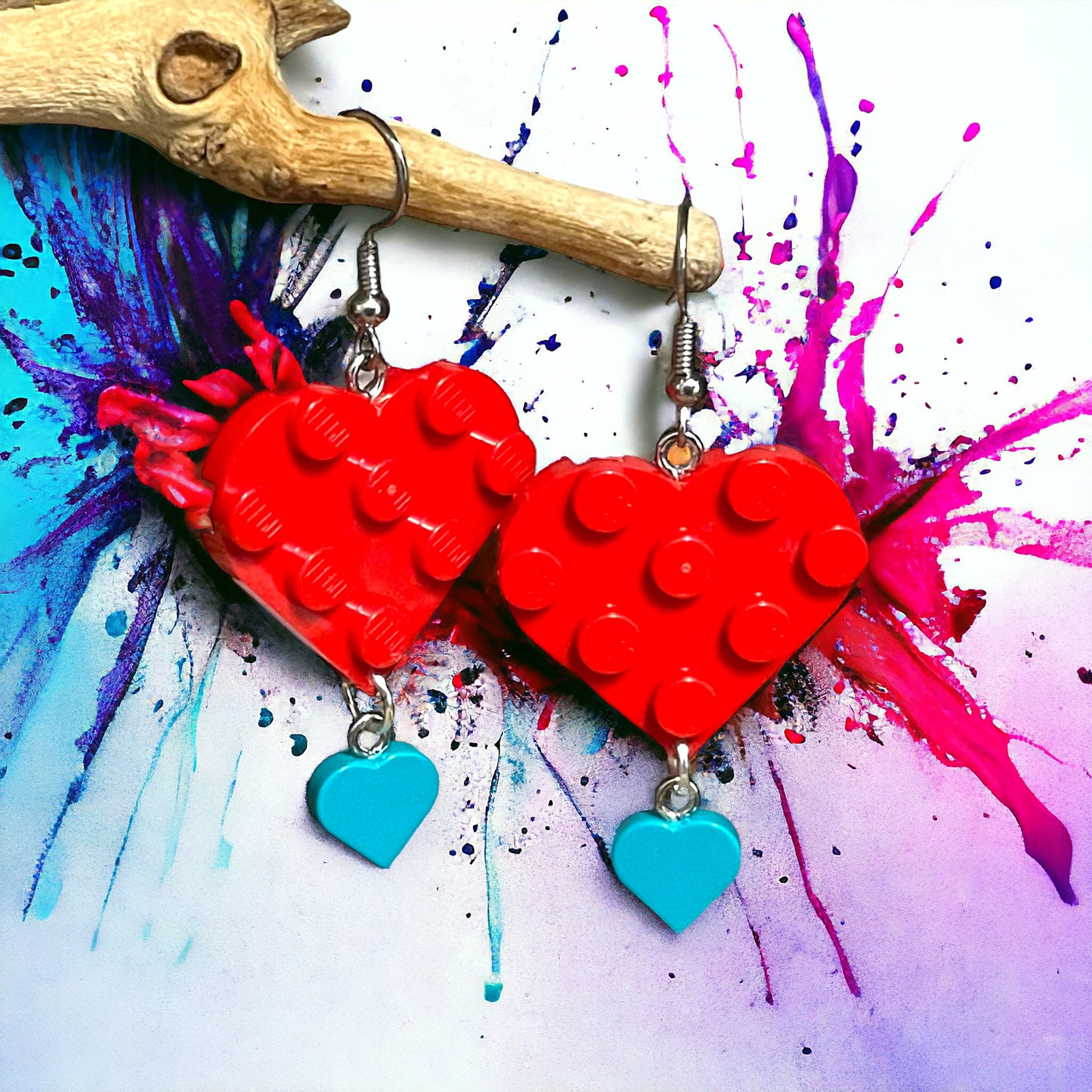 Lego® Earrings - Hearts