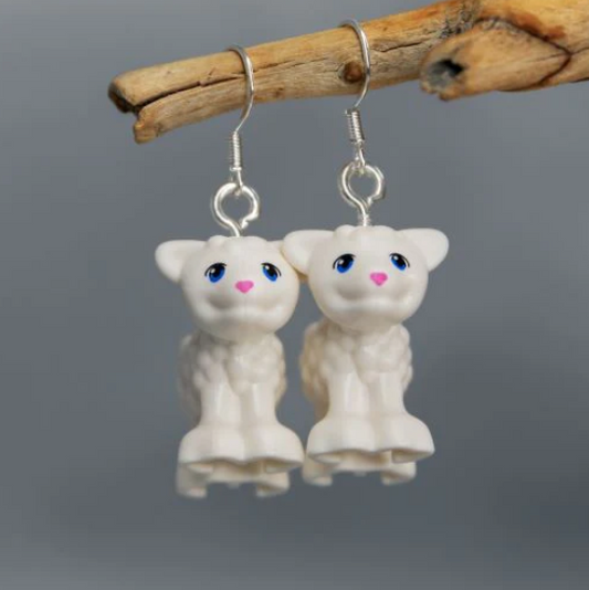 Lego® Earrings - Sheep/Lamb