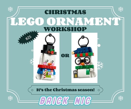 Lego® Workshop - MYO Christmas Snowman Ornament