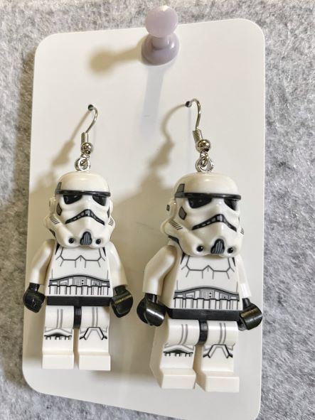 Lego® Earrings - StormTrooper Minifigure