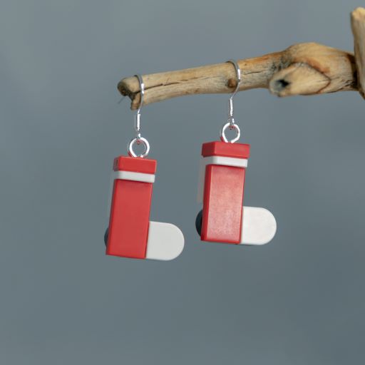 Lego® Earrings - Christmas Stockings