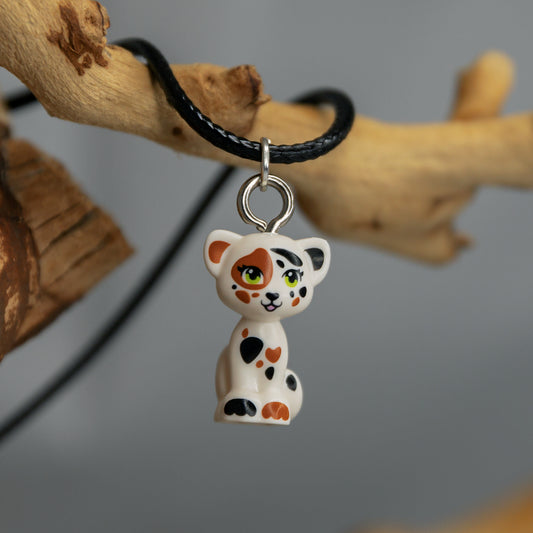 Lego® Necklace - Spotty Cat